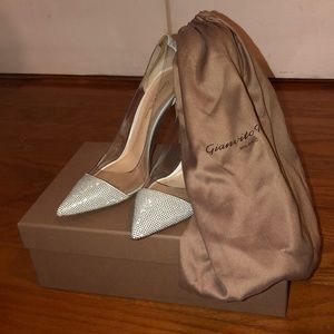 Gianvito Rossi - Lennox Plexi Camoscio Offwhite